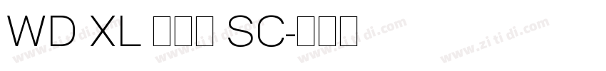 WD XL 滑油字 SC字体转换